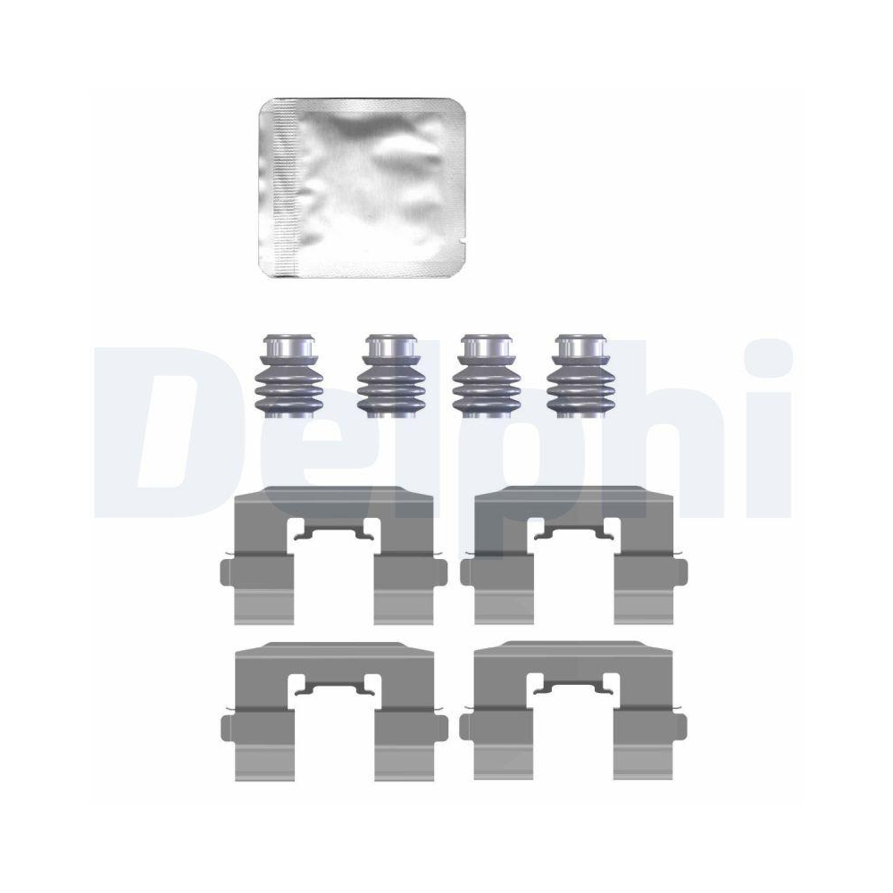 DELPHI LX0731 Zubeh&ouml;rsatz, Scheibenbremsbelag f&uuml;r, Vorderachse