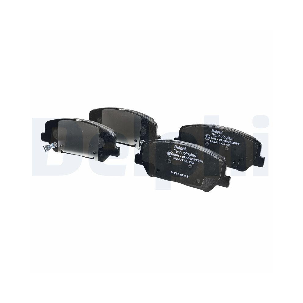 DELPHI LP2477 Bremsbelagsatz, Scheibenbremse für HYUNDAI KIA KIA (DYK)