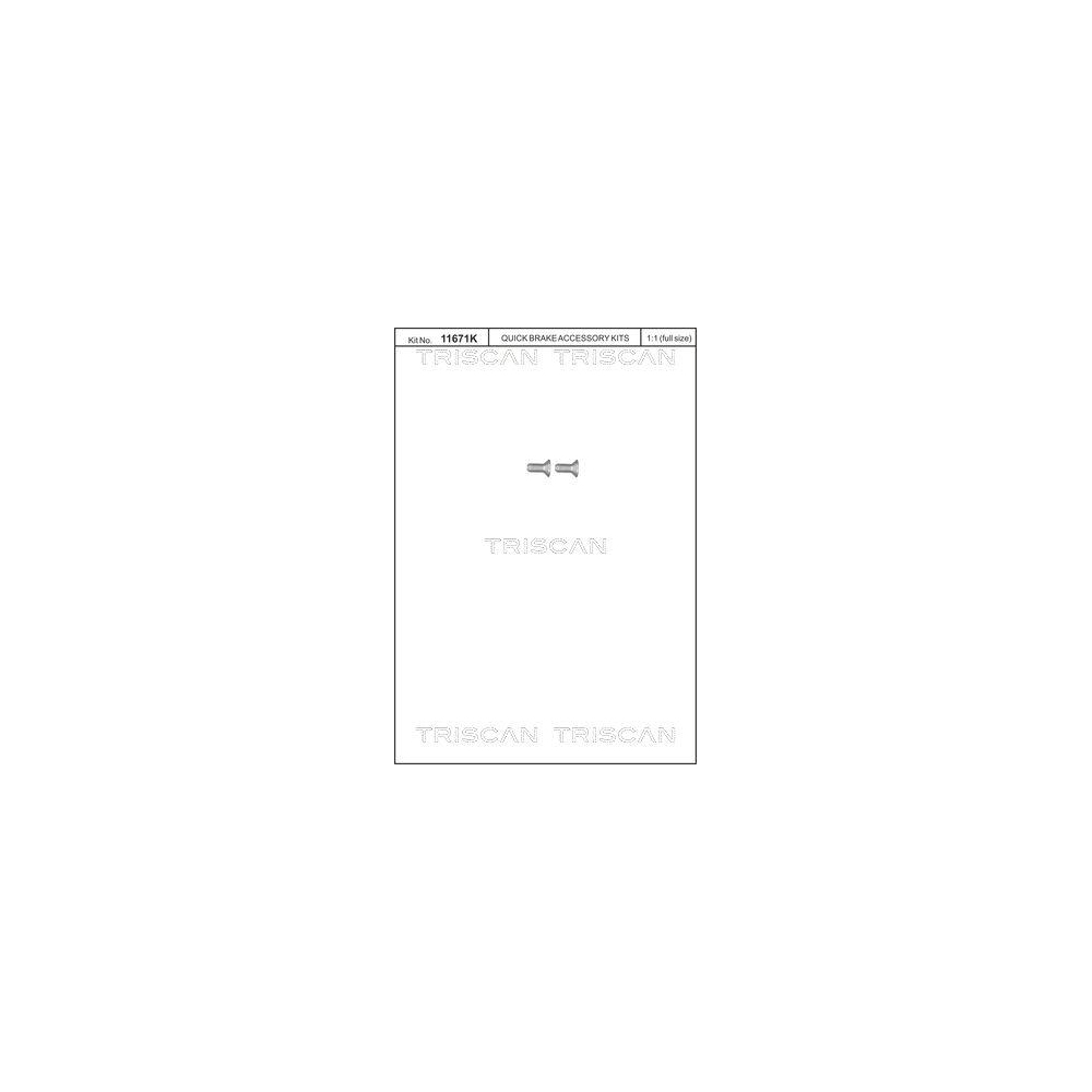 Schraubensatz, Bremsscheibe TRISCAN 8105 116012 für CITROËN FIAT FORD HONDA OPEL