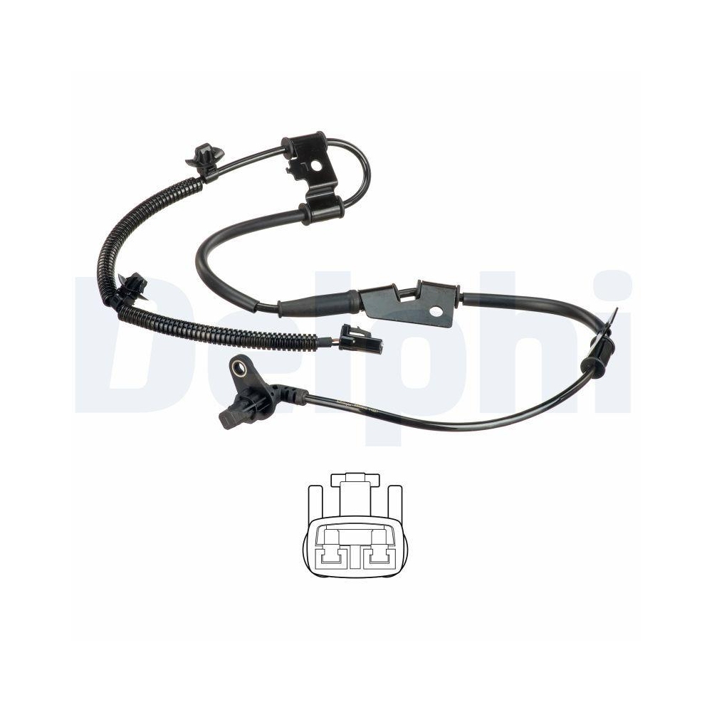 DELPHI SS20512 Sensor, Raddrehzahl f&uuml;r KIA, Vorderachse links