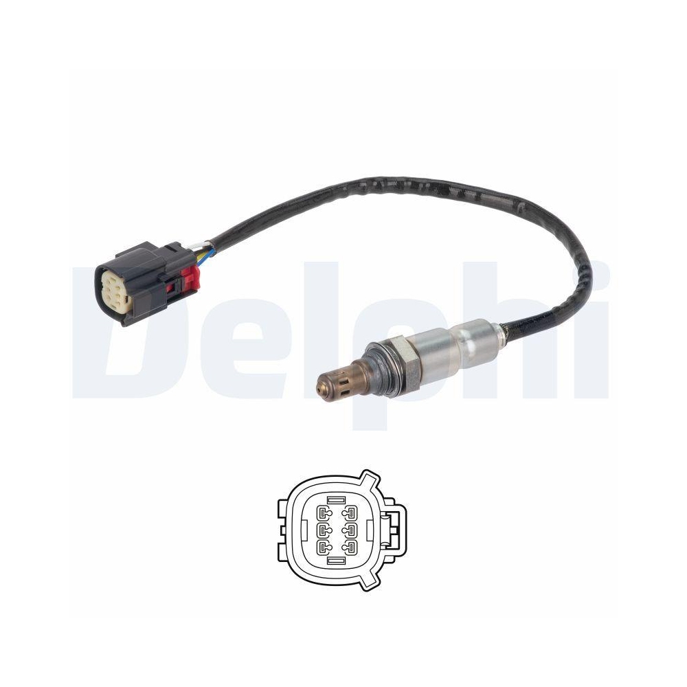 Lambdasonde DELPHI ES21414-12B1 für FORD, nach Katalysator, vor Katalysator