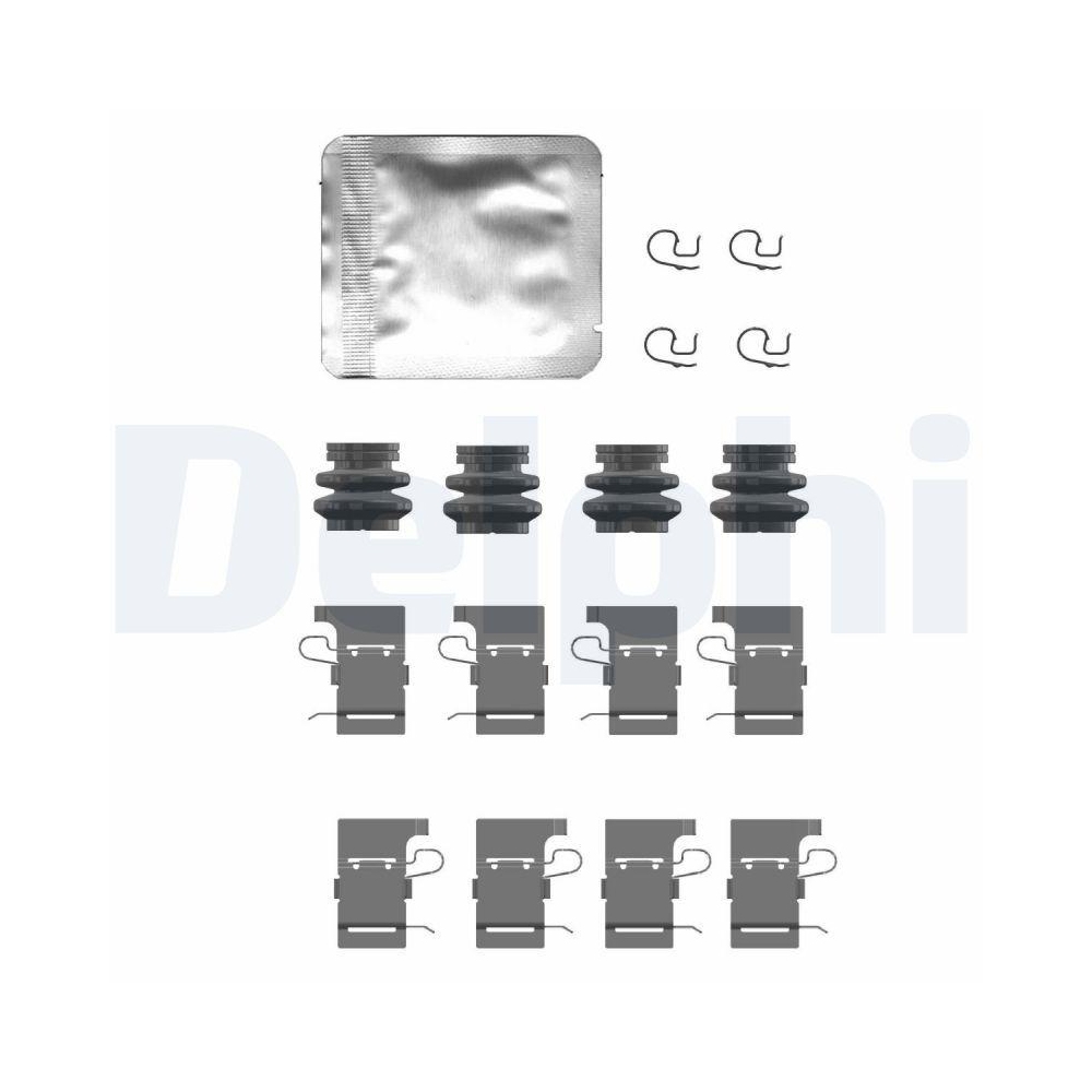 DELPHI LX0732 Zubeh&ouml;rsatz, Scheibenbremsbelag f&uuml;r, Hinterachse