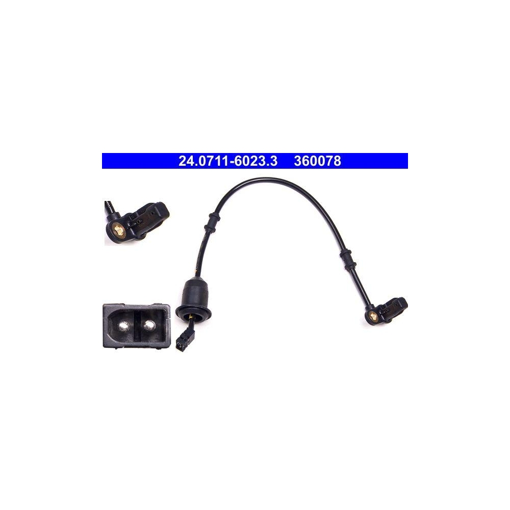 Sensor, Raddrehzahl ATE 24.0711-6023.3 f&uuml;r MERCEDES-BENZ, Hinterachse links