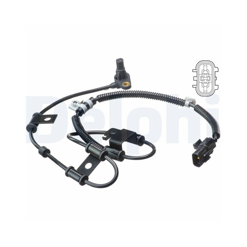 DELPHI SS20513 Sensor, Raddrehzahl f&uuml;r KIA, Vorderachse rechts