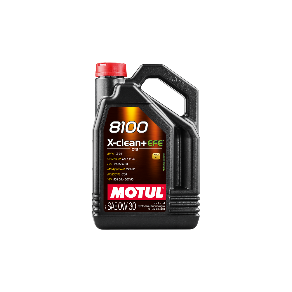Motoröl MOTUL 111677 8100 X-CLEAN+ EFE 0W-30 für