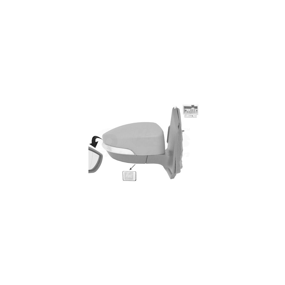 Au&szlig;enspiegel VAN WEZEL 1906818 * HAGUS * f&uuml;r FORD, rechts