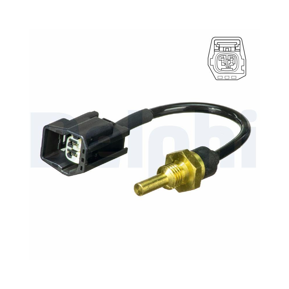 DELPHI TS10493 Sensor, K&uuml;hlmitteltemperatur f&uuml;r VOLVO, oben, vorne