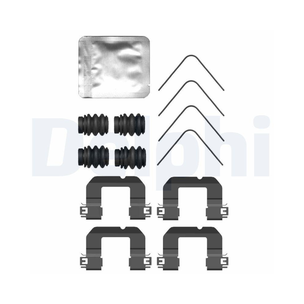DELPHI LX0735 Zubeh&ouml;rsatz, Scheibenbremsbelag f&uuml;r KIA, Vorderachse