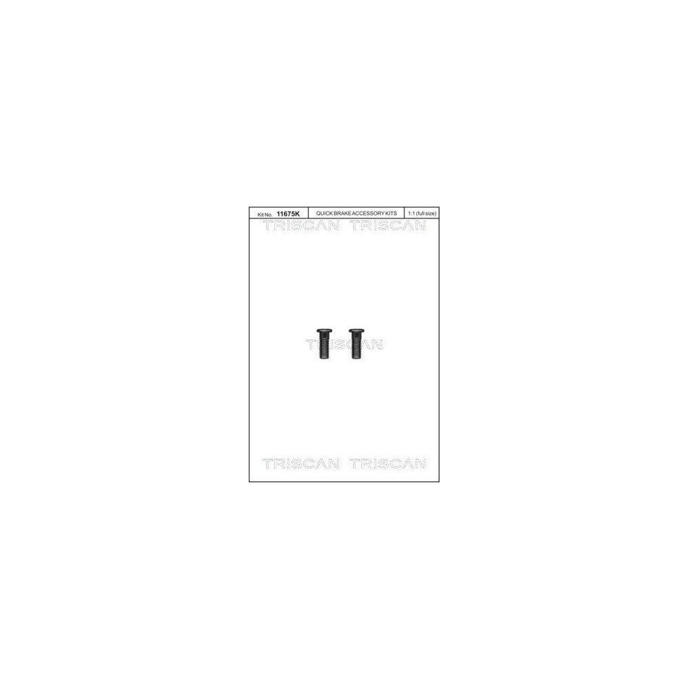Schraubensatz, Bremsscheibe TRISCAN 8105 116016 f&uuml;r FORD SEAT VW, Hinterachse