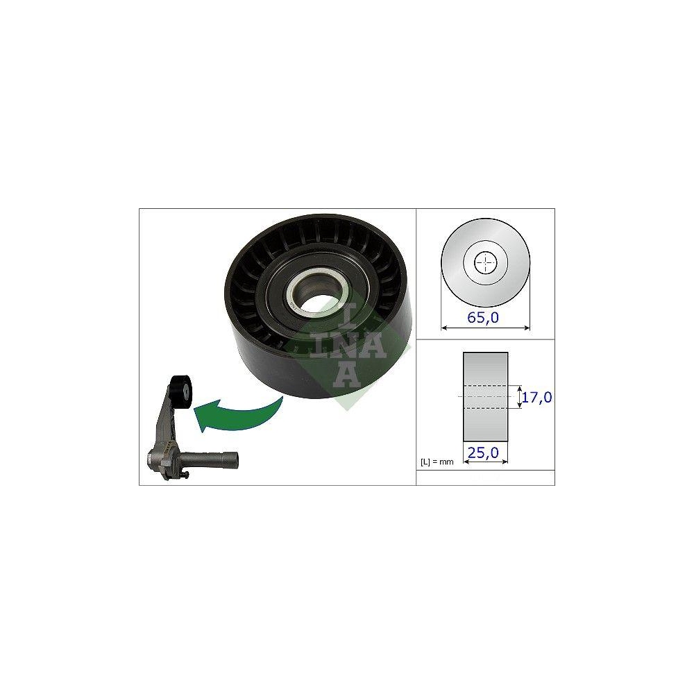 Spannrolle, Keilrippenriemen INA 531 0866 10 f&uuml;r BMW CITRO&Euml;N OPEL PEUGEOT MINI