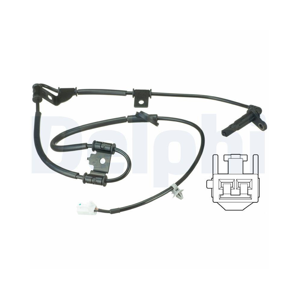 DELPHI SS20520 Sensor, Raddrehzahl f&uuml;r HYUNDAI KIA, Hinterachse rechts