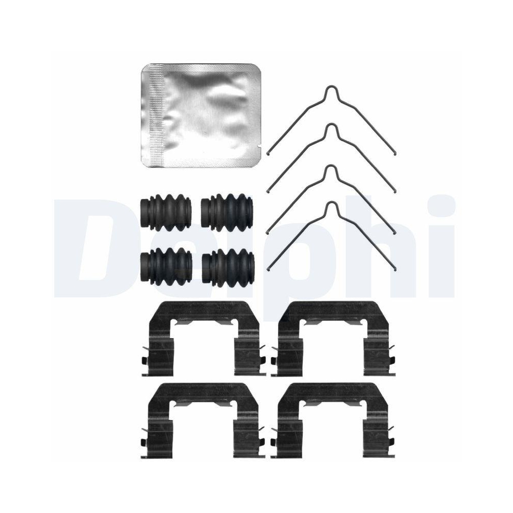 DELPHI LX0736 Zubeh&ouml;rsatz, Scheibenbremsbelag f&uuml;r HYUNDAI, Vorderachse