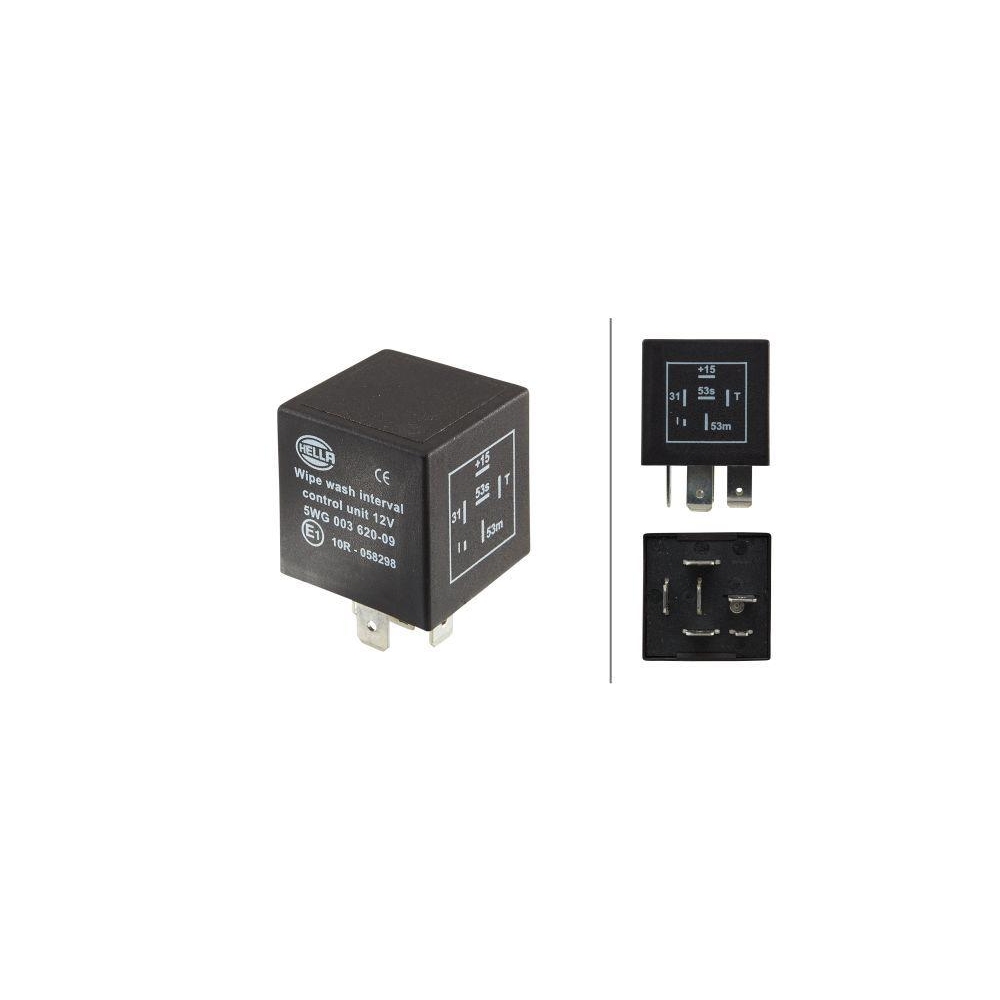 HELLA Relais, Wisch-Wasch-Intervall 5WG 003 620-091 für AUDI CITROËN OPEL SAAB