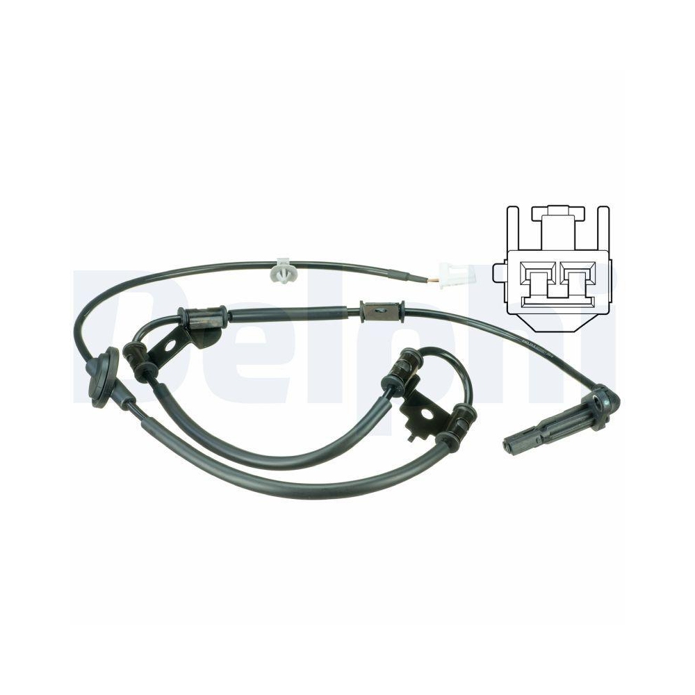 DELPHI SS20521 Sensor, Raddrehzahl f&uuml;r HYUNDAI KIA, Hinterachse links