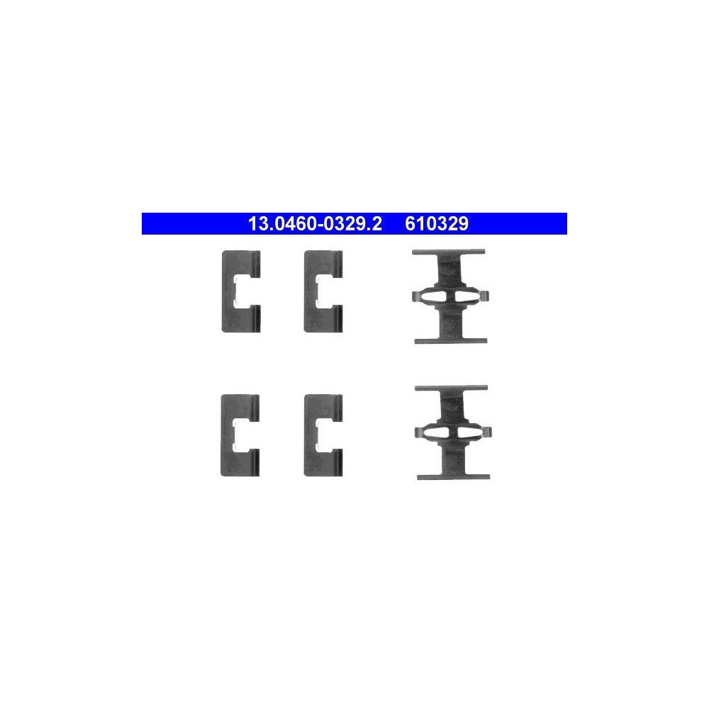 Zubeh&ouml;rsatz, Scheibenbremsbelag ATE 13.0460-0329.2 f&uuml;r HONDA, Hinterachse