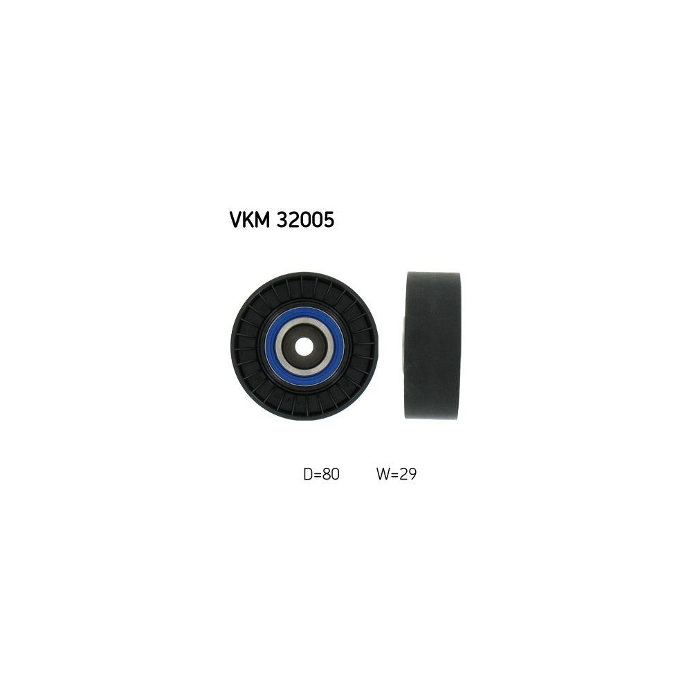 Umlenk-/F&uuml;hrungsrolle, Keilrippenriemen SKF VKM 32005 f&uuml;r FIAT, mitte, unten