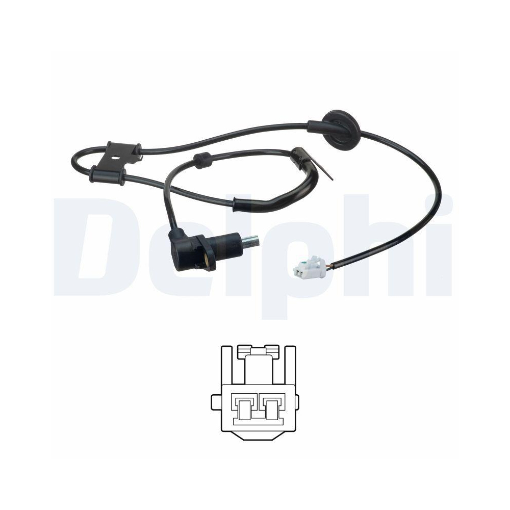 DELPHI SS20527 Sensor, Raddrehzahl f&uuml;r HYUNDAI, Hinterachse rechts