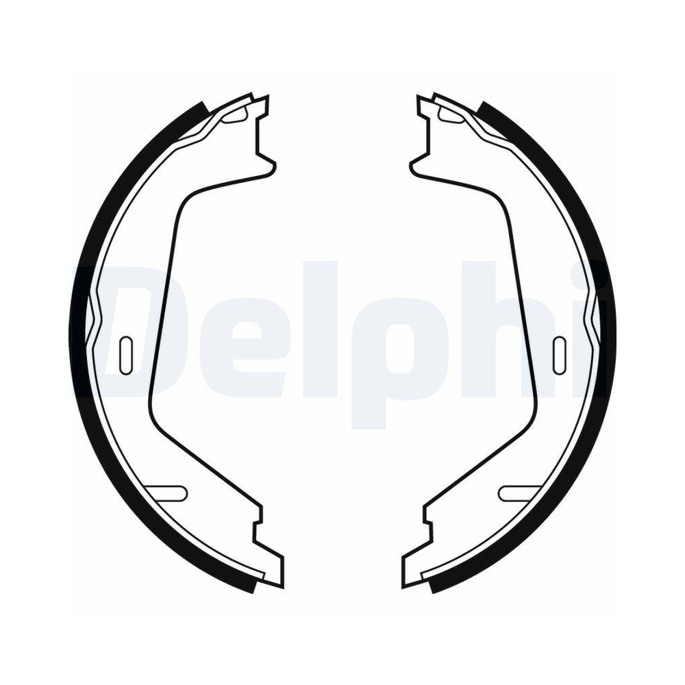 Bremsbackensatz DELPHI LS1884 für VOLVO, Hinterachse