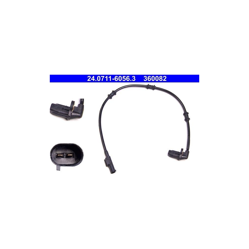 Sensor, Raddrehzahl ATE 24.0711-6056.3 f&uuml;r MERCEDES-BENZ, Hinterachse links
