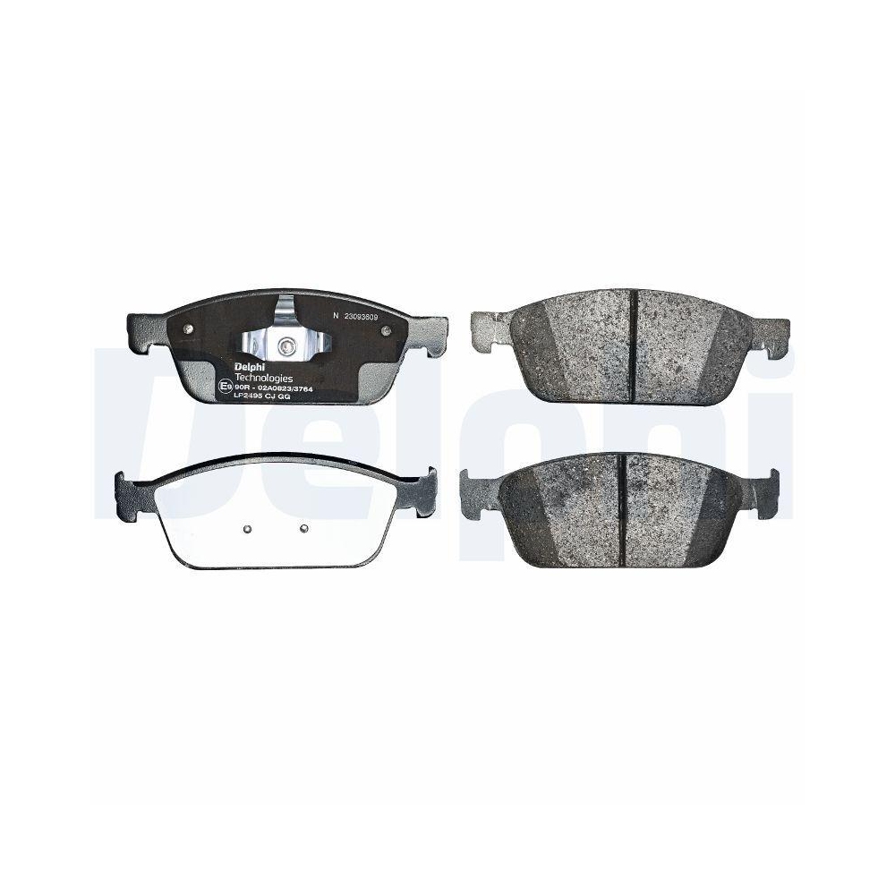 DELPHI LP2495 Bremsbelagsatz, Scheibenbremse f&uuml;r FORD, Vorderachse