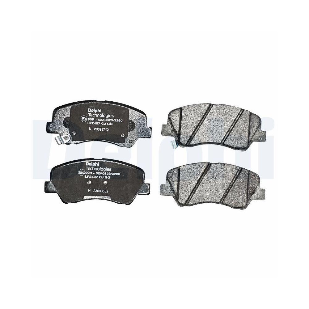 DELPHI LP2497 Bremsbelagsatz, Scheibenbremse f&uuml;r HYUNDAI KIA GEELY KIA (DYK)