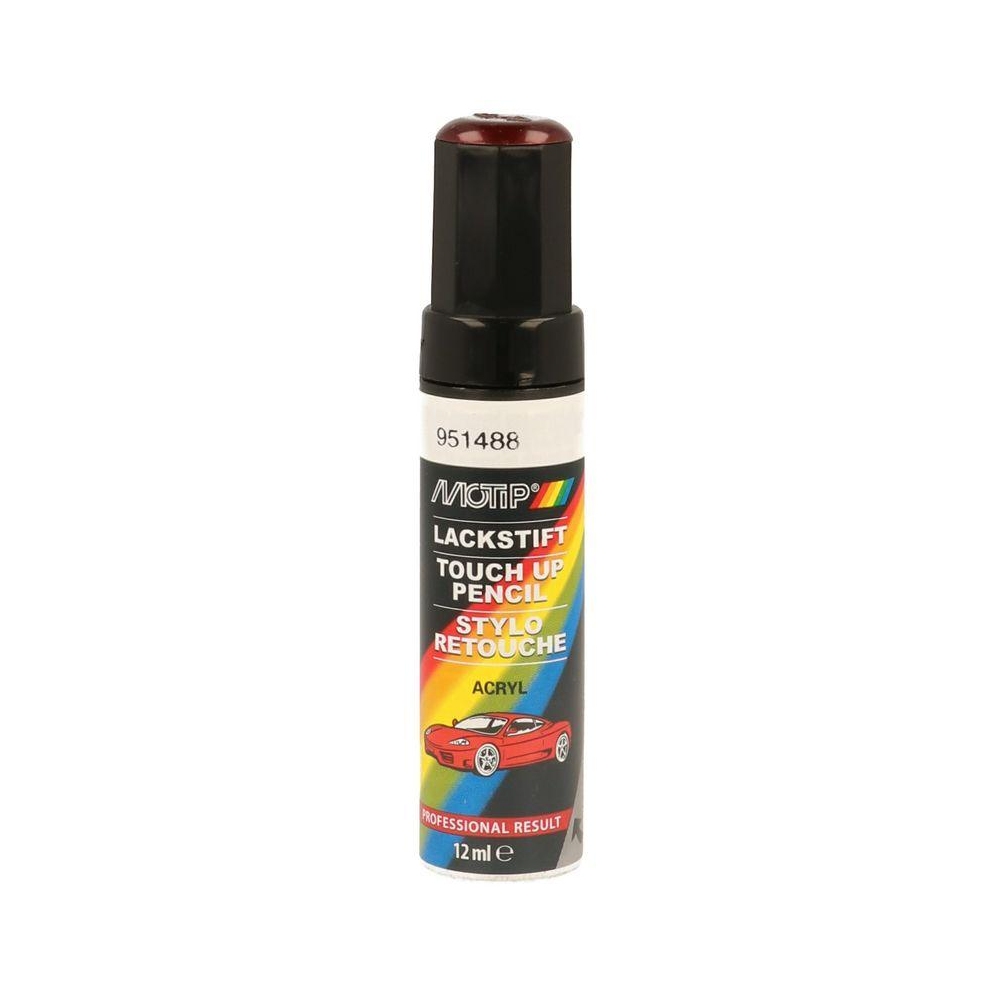 Fahrzeug-Kombinationslack MOTIP 951488 KOMPAKT AUTOLACK rot metallic 12 ml für