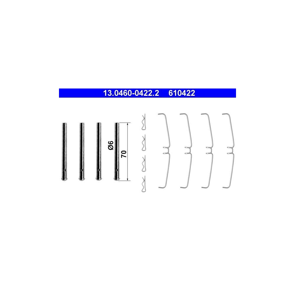 Zubeh&ouml;rsatz, Scheibenbremsbelag ATE 13.0460-0422.2 f&uuml;r VOLVO, Vorderachse