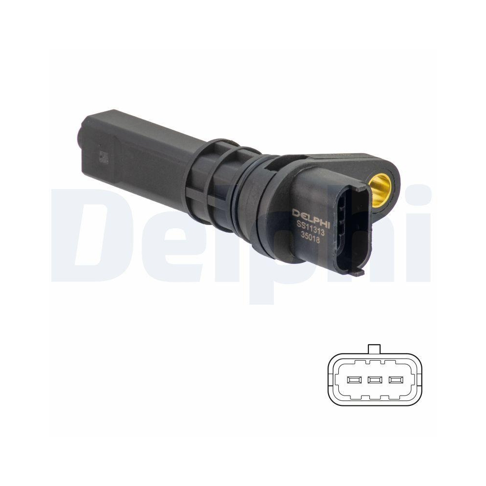 DELPHI SS11313 Sensor, Raddrehzahl f&uuml;r OPEL VAUXHALL, Vorderachse links