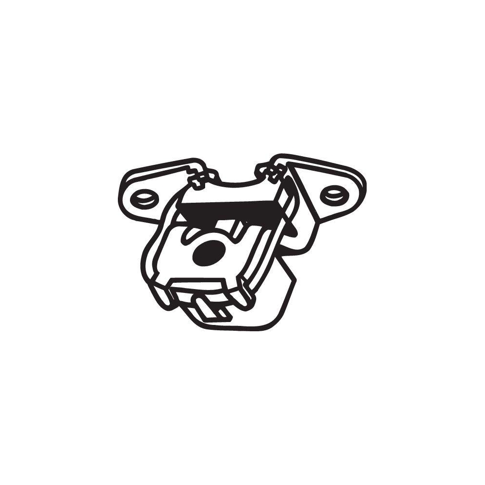 Gummistreifen, Abgasanlage BOSAL 255-186 für CITROËN PEUGEOT