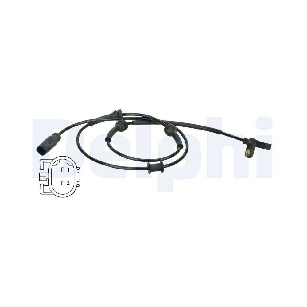 DELPHI SS20539 Sensor, Raddrehzahl f&uuml;r FIAT FORD ABARTH, Vorderachse