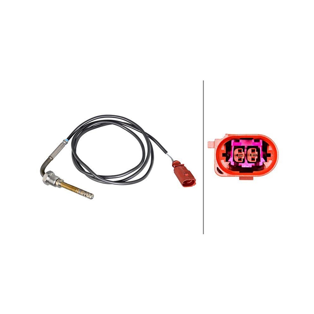 HELLA Sensor, Abgastemperatur 6PT 010 376-991 f&uuml;r AUDI PORSCHE VW