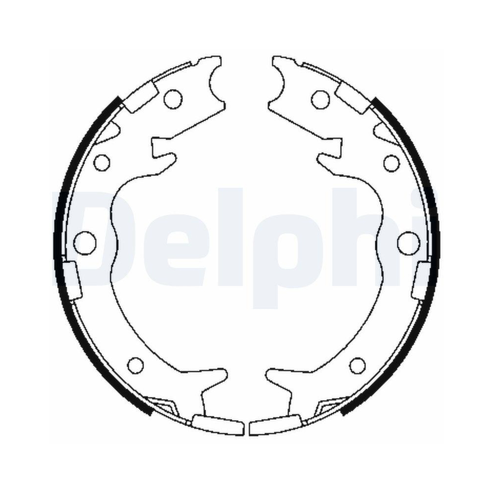 DELPHI LS1900 Bremsbackensatz f&uuml;r HONDA ACURA