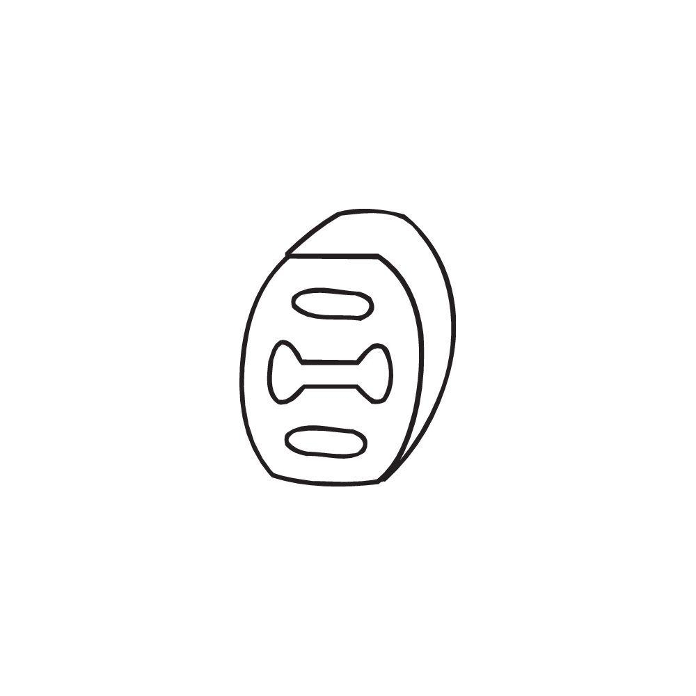 Gummistreifen, Abgasanlage BOSAL 255-854 für FIAT LANCIA SEAT VOLVO