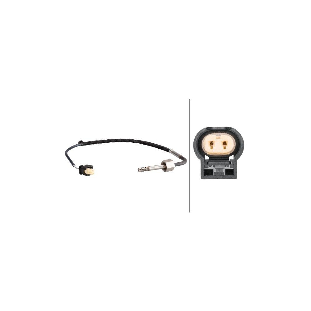 Sensor, Abgastemperatur HELLA 6PT 010 376-201 f&uuml;r MERCEDES-BENZ HITACHI, hinten