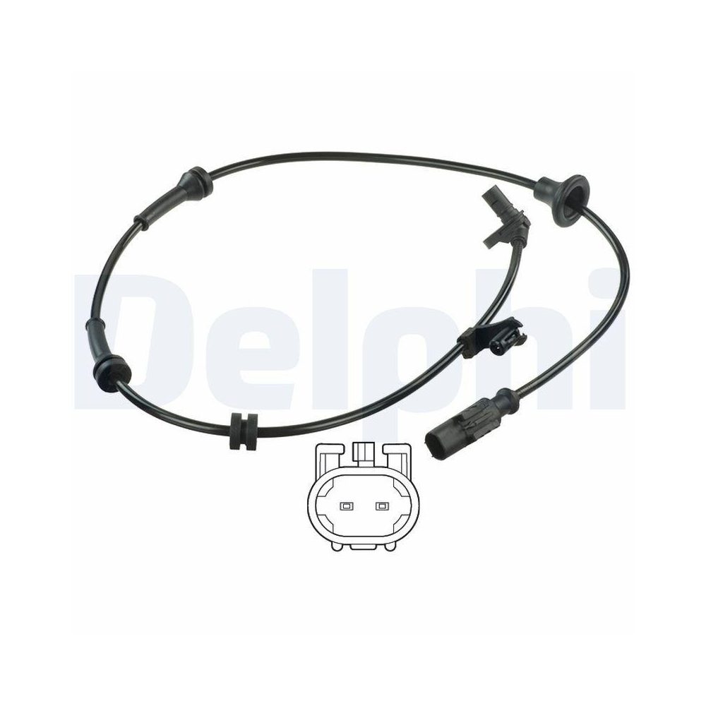 DELPHI SS20343 Sensor, Raddrehzahl f&uuml;r CITRO&Euml;N PEUGEOT TOYOTA, Hinterachse