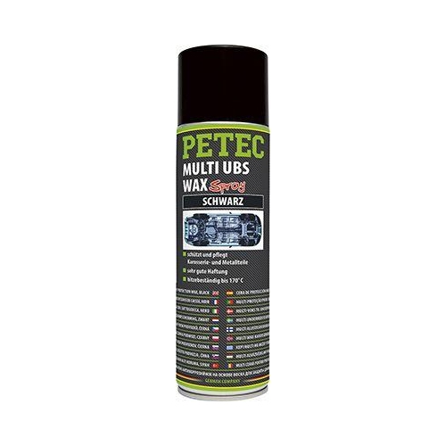 PETEC 73460 Multi UBS Wax Schwarz 500 ml Unterbodenschutz Wachs