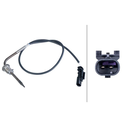 HELLA 6PT 358 284-641 Sensor, Abgastemperatur f&uuml;r FIAT, hinten, oben, unten