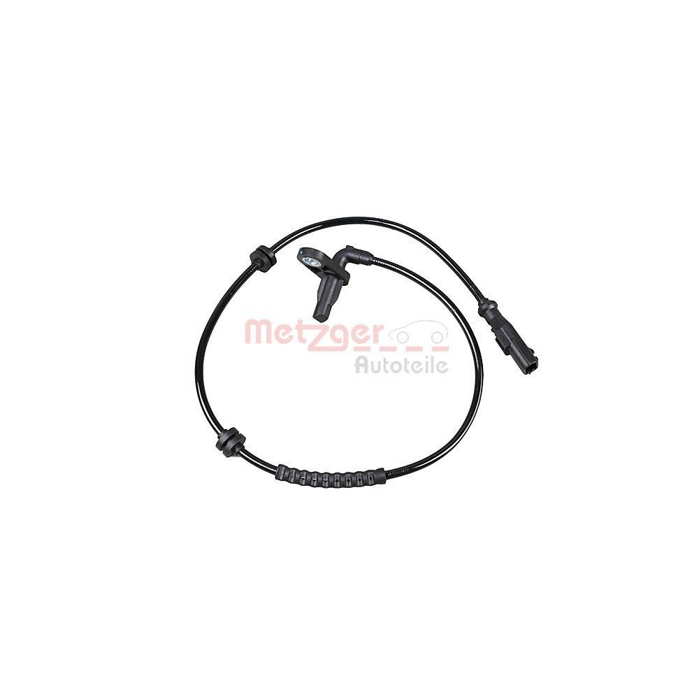 Sensor, Raddrehzahl METZGER 09001138 f&uuml;r RENAULT, Hinterachse links