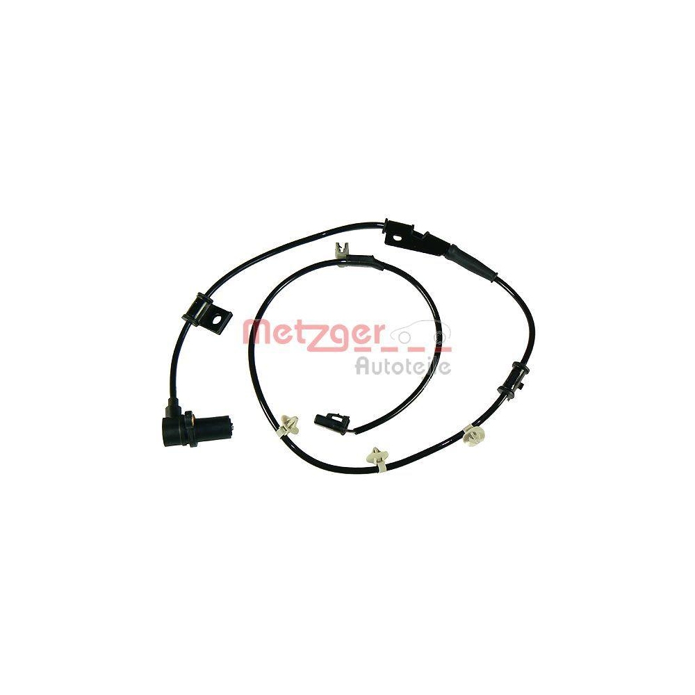 Sensor, Raddrehzahl METZGER 0900585 f&uuml;r HYUNDAI KIA, Vorderachse links