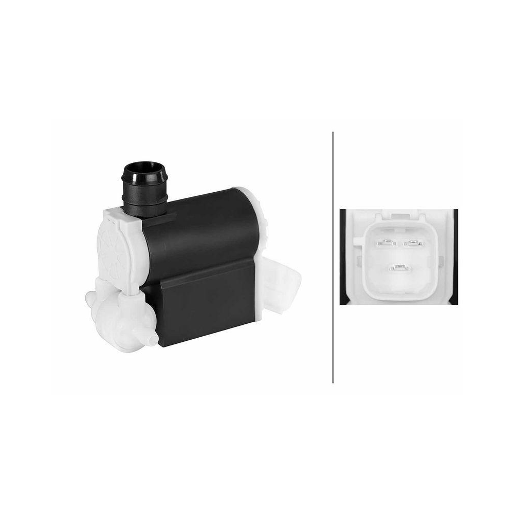 HELLA Waschwasserpumpe, Scheibenreinigung 8TW 006 848-681 für HYUNDAI, vorne