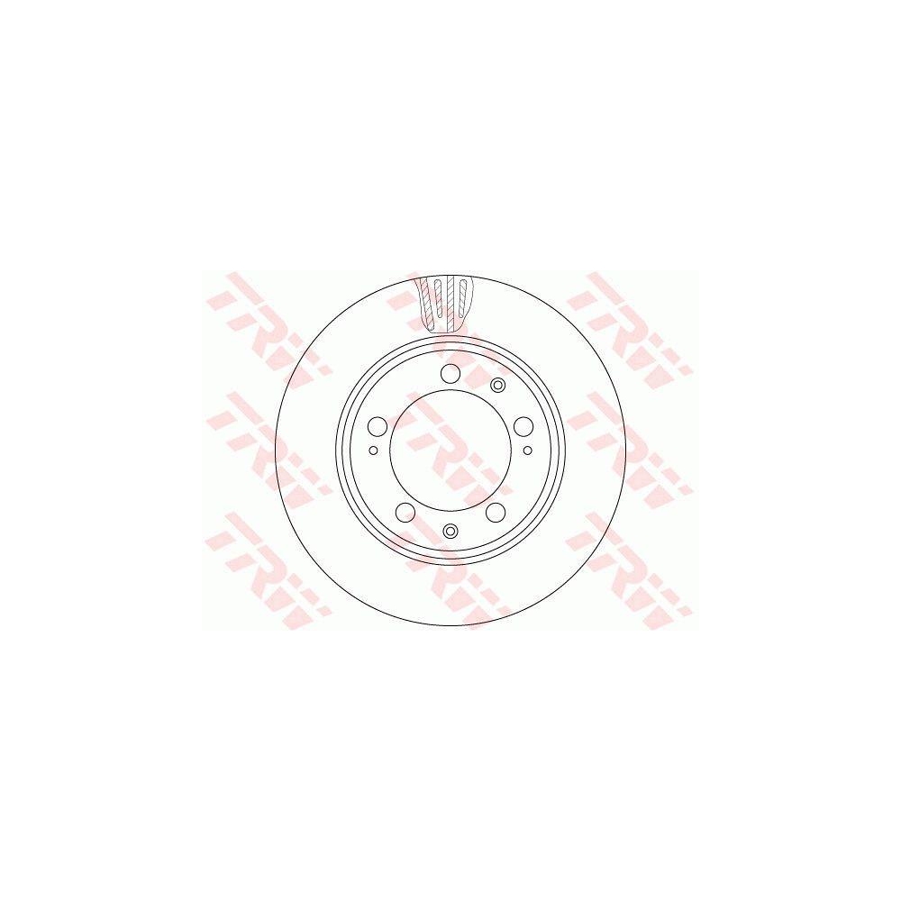TRW DF6484S 2 St&uuml;ck Bremsscheiben TRW SINGLE f&uuml;r PORSCHE, Vorderachse