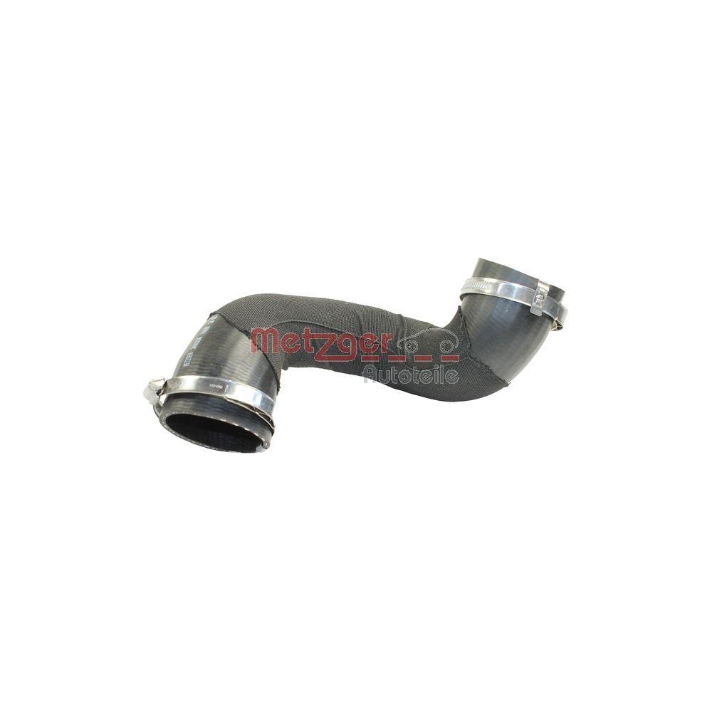 Ladeluftschlauch METZGER 2400286 für AUDI, Ladeluftkühler, links, oben