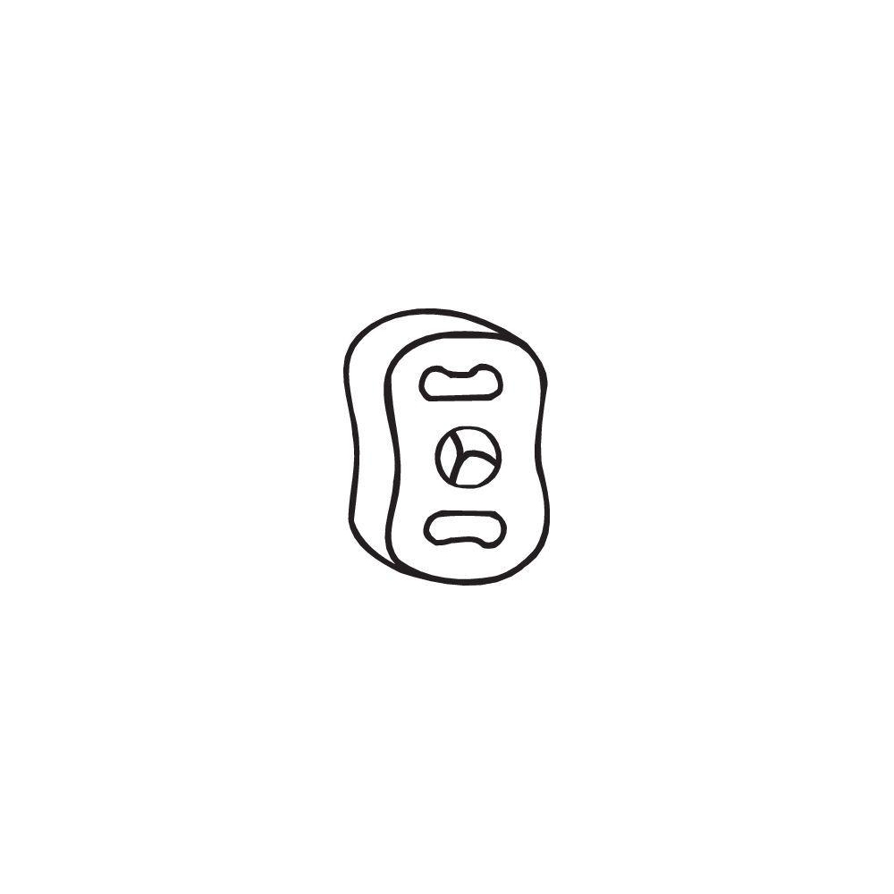 Gummistreifen, Abgasanlage BOSAL 255-024 für OPEL