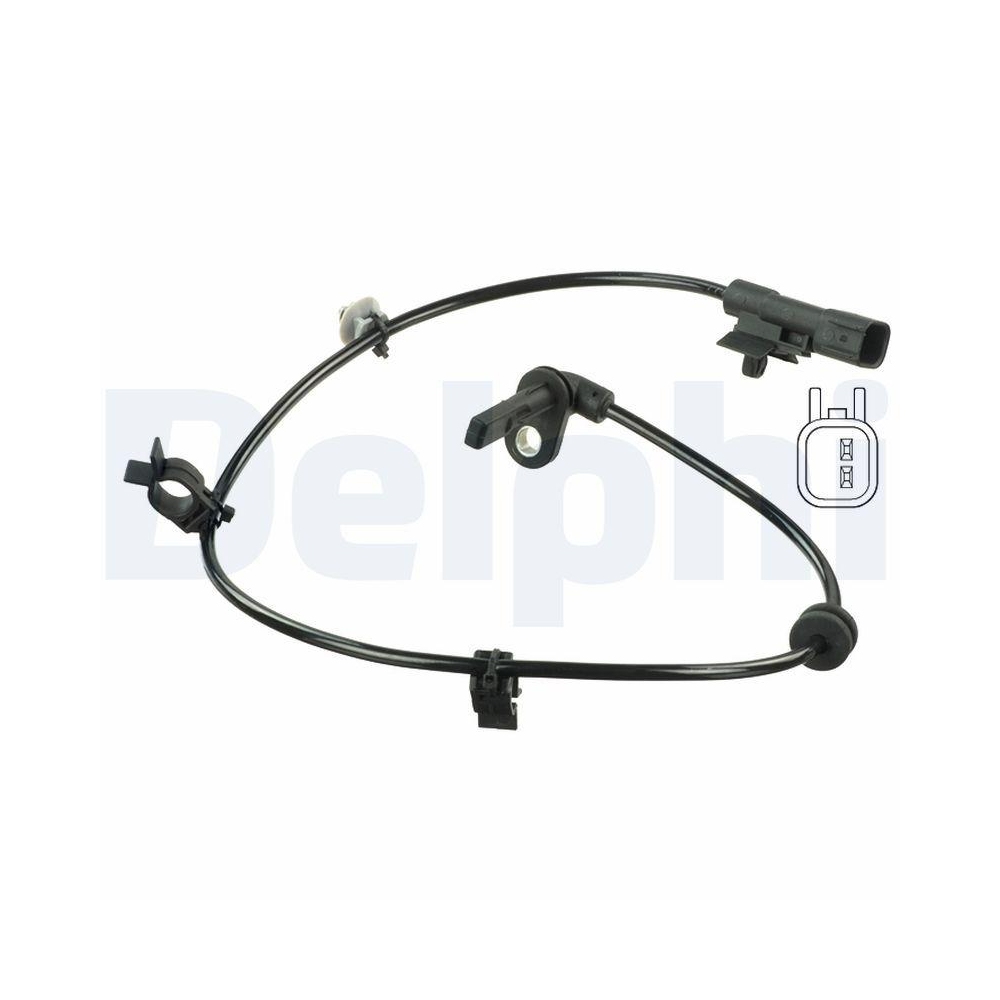 DELPHI SS20350 Sensor, Raddrehzahl f&uuml;r OPEL VAUXHALL CHEVROLET GENERAL MOTORS