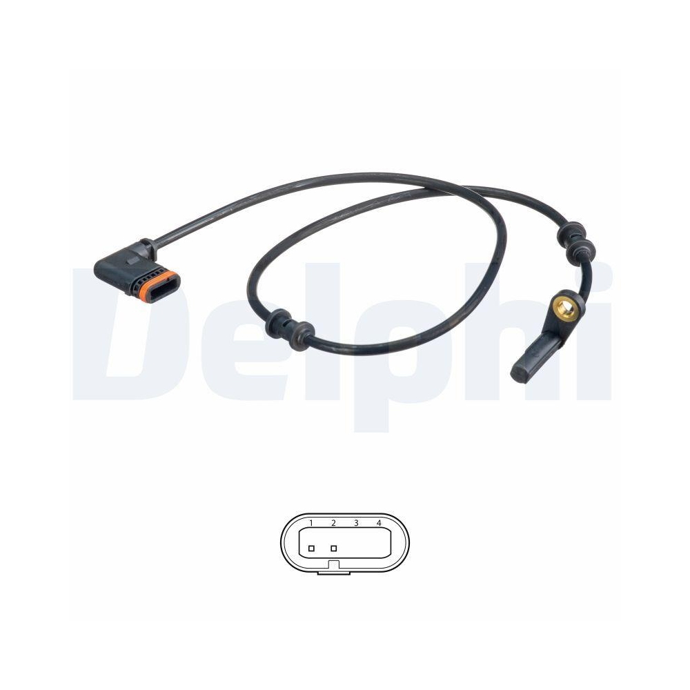 DELPHI SS20550 Sensor, Raddrehzahl f&uuml;r MERCEDES-BENZ, Hinterachse links