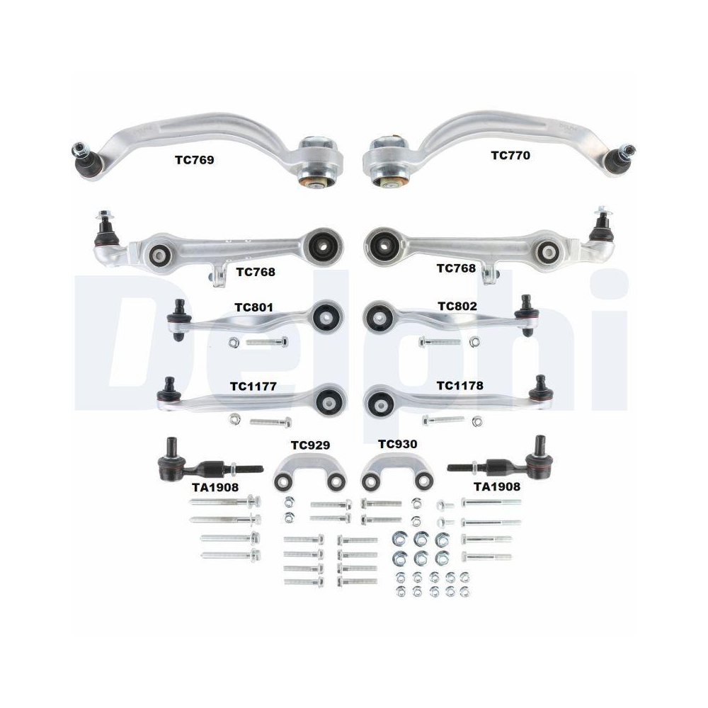DELPHI TC1400KIT Reparatursatz, Querlenker f&uuml;r AUDI VW, Vorderachse