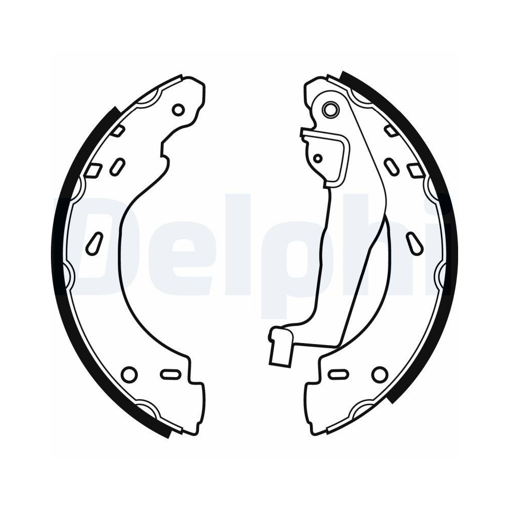 Bremsbackensatz DELPHI LS1910 für SMART, Hinterachse