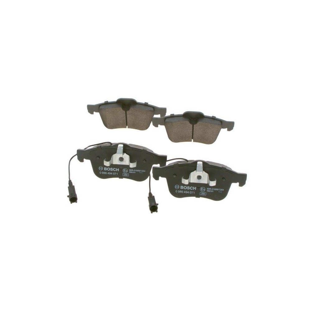 Bremsbelagsatz, Scheibenbremse BOSCH 0 986 494 071 f&uuml;r ALFA ROMEO FIAT LANCIA