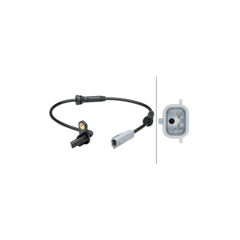 HELLA Sensor, Raddrehzahl 6PU 012 679-221 f&uuml;r RENAULT DACIA, Hinterachse