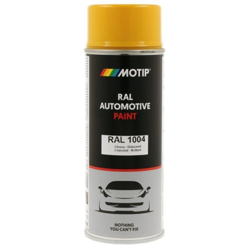 MOTIP 880119 Lack RAL Farbe Automotive RAL 1004 Hochglanz 400 ml f&uuml;r
